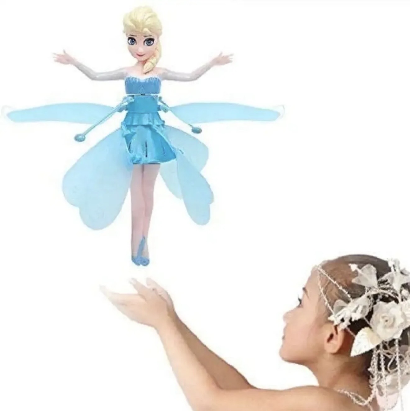 Flying Frozen Anna Elsa Princess Doll_img_2