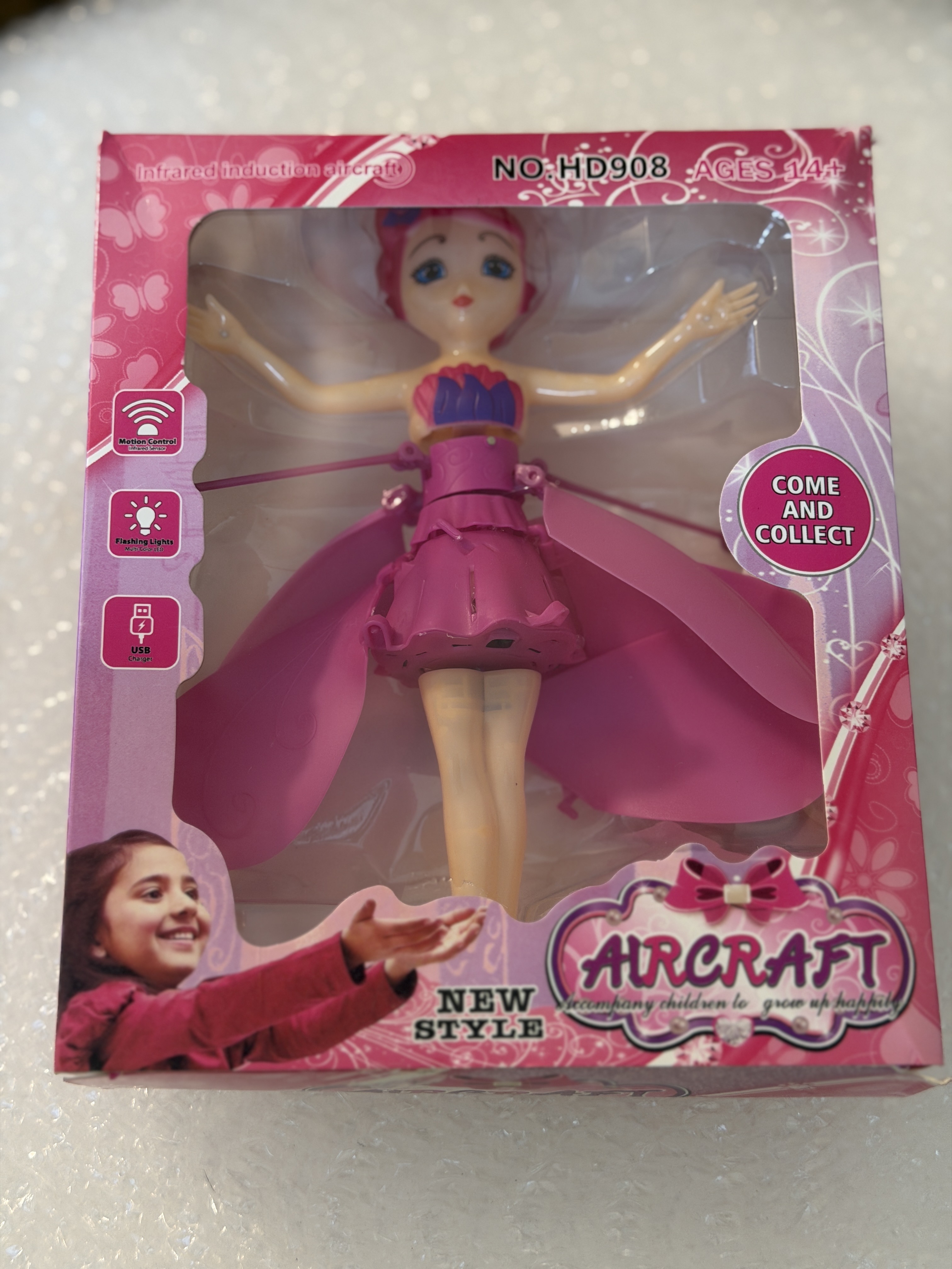 Flying Frozen Anna Elsa Princess Doll