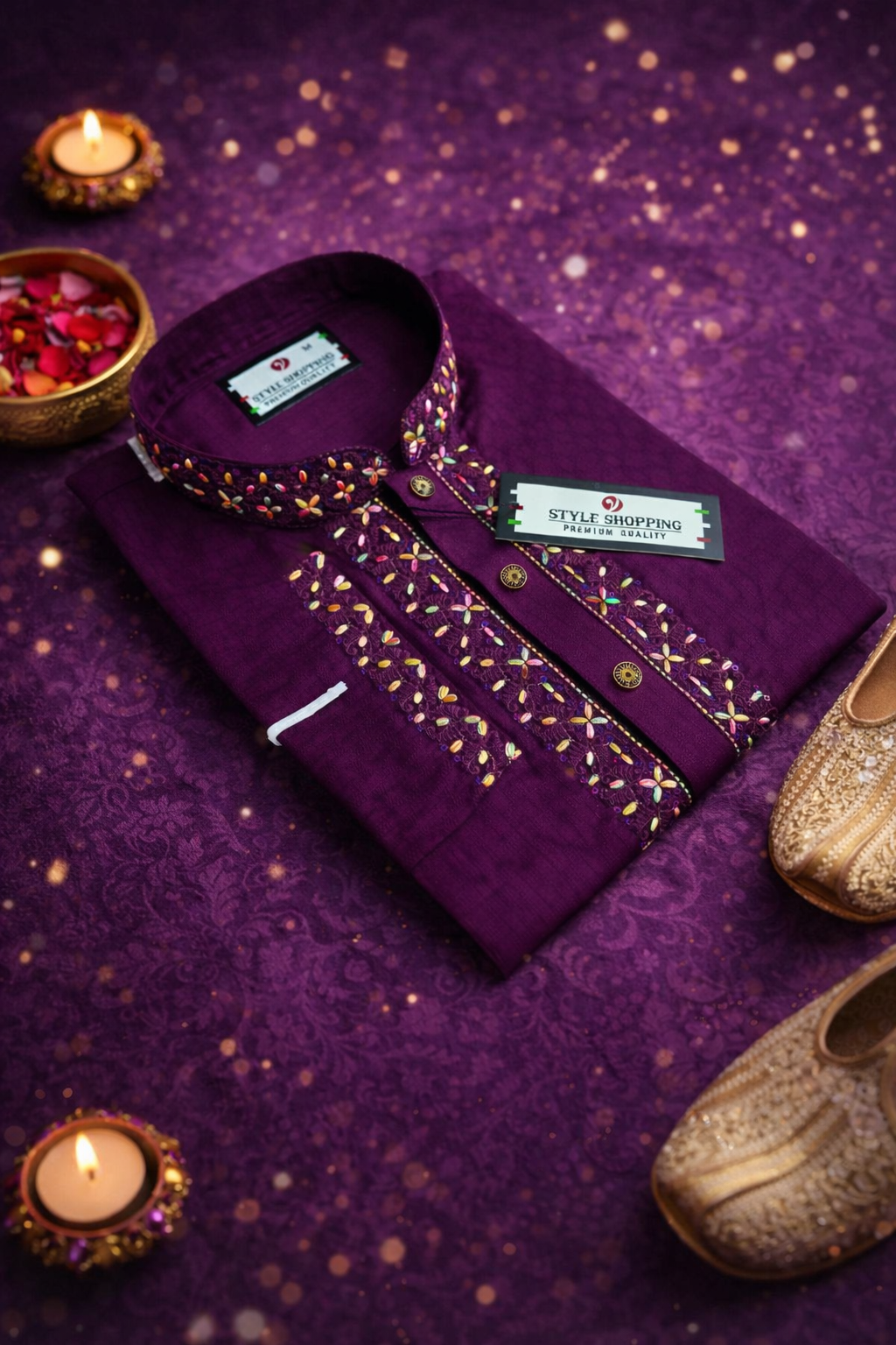 Eid Collection 2026 Purple Sequence Embroidery Punjabi_img_0