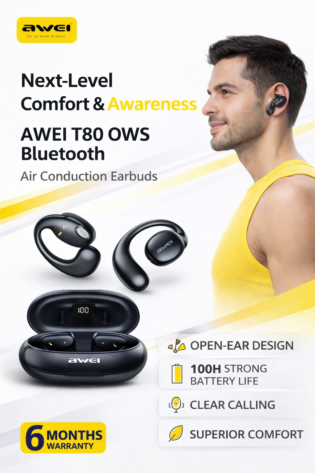 Awei T80 OWS Bluetooth Air Conduction Earbuds_img_0