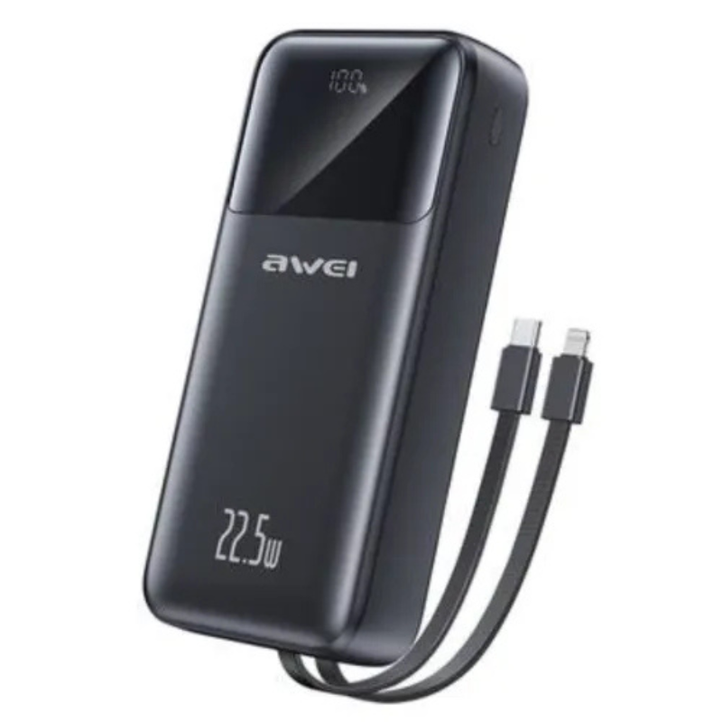 Awei P106K 10000mAh Fast Charging Power Bank with LED Display_img_1