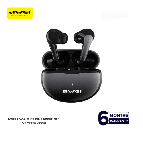 AWEI T62 ENC True Wireless Earphone Double MIC