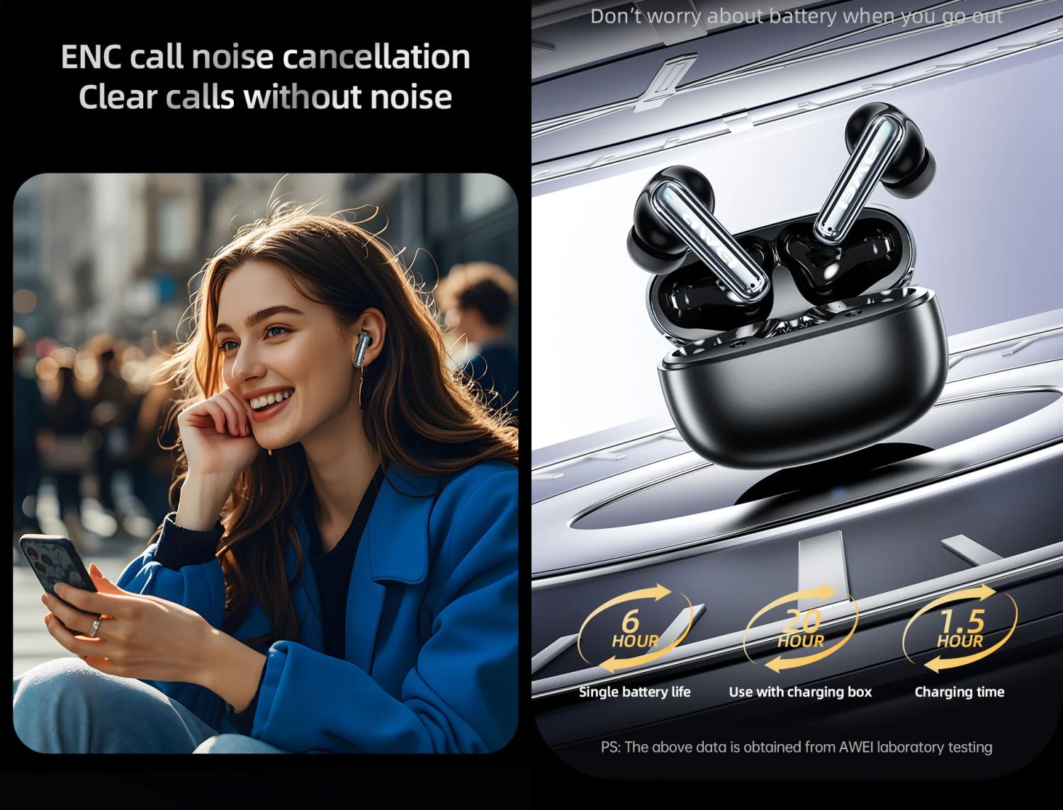 Awei T92 Anc Pro 6-mic Deep Noise Reduction Wireless Earbuds_img_0