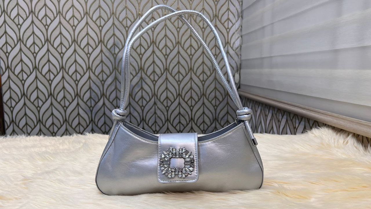 Women's Trendy Square Buckle PU Leather Shoulder Bag - Versatile Underarm Style-RM111_img_5