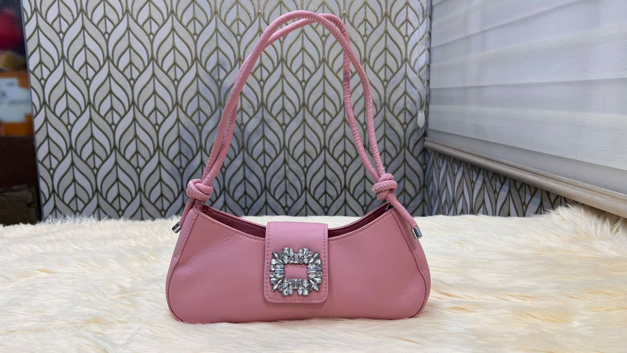 Women's Trendy Square Buckle PU Leather Shoulder Bag - Versatile Underarm Style-RM111_img_7