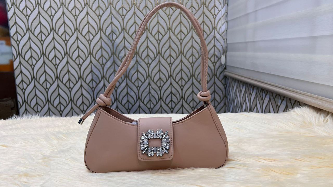Women's Trendy Square Buckle PU Leather Shoulder Bag - Versatile Underarm Style-RM111_img_8