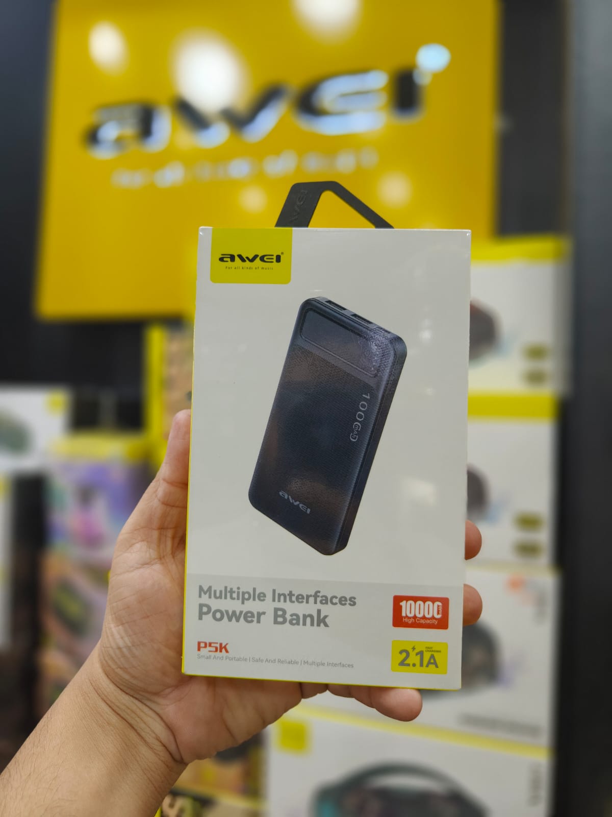 Awei P5k 10000mah 18w Mini Portable Polymer Fast Charging Powerbank_img_1