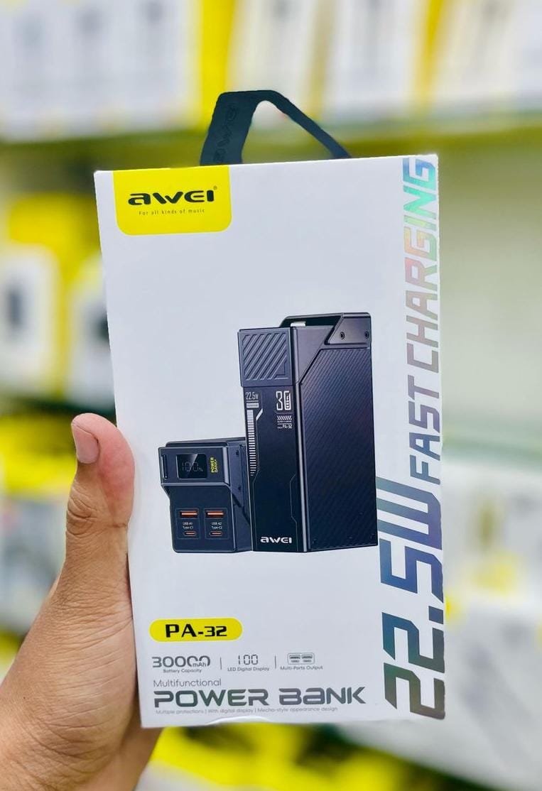 Awei PA32 30000mah 22.5W Fast Charging Multifunctional Powerbank_img_1