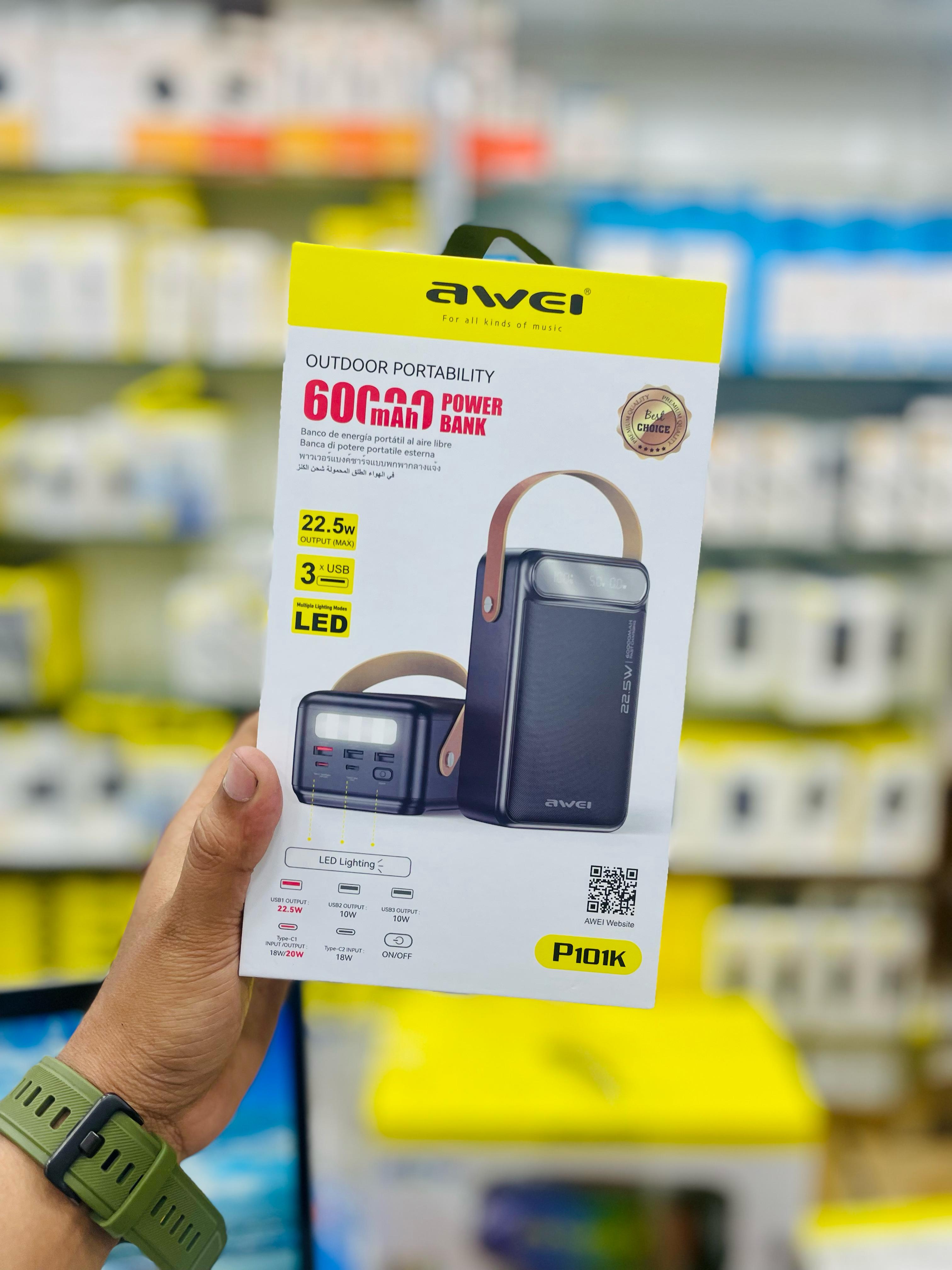 Awei P101K 60000mah 22.5W Output Portable Outdoor Powerbank_img_1