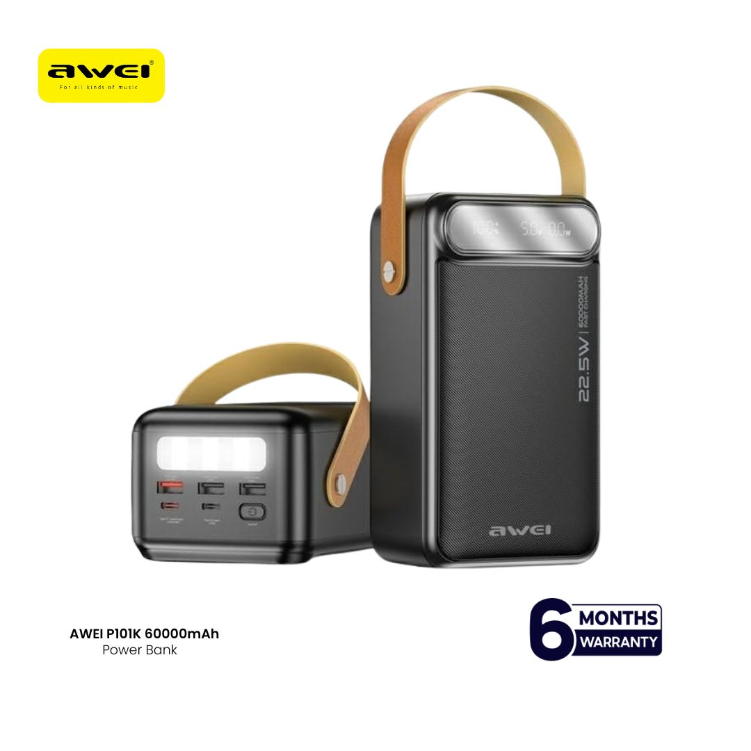 Awei P101K 60000mah 22.5W Output Portable Outdoor Powerbank