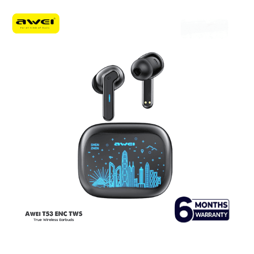 Awei T53 TWS Colorful Light Wireless Earbuds_img_0