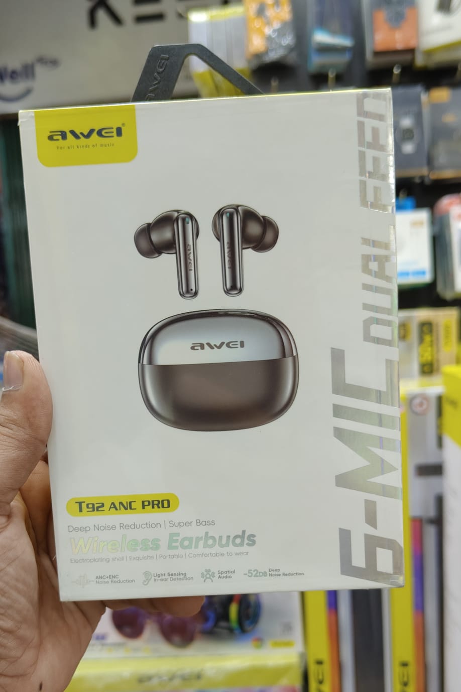Awei T92 Anc Pro 6-mic Deep Noise Reduction Wireless Earbuds_img_2