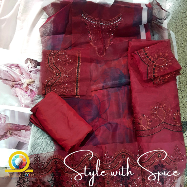 Nureh-5 | Festive | TUBEROSE (4 Piece) Imported from Pakistan - Image 4