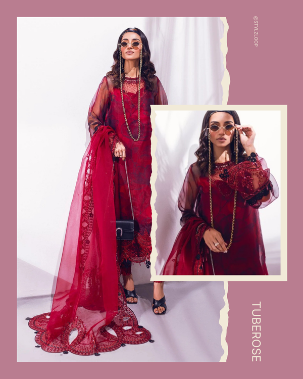 Nureh-5 | Festive | TUBEROSE (4 Piece) Imported from Pakistan - Image 1