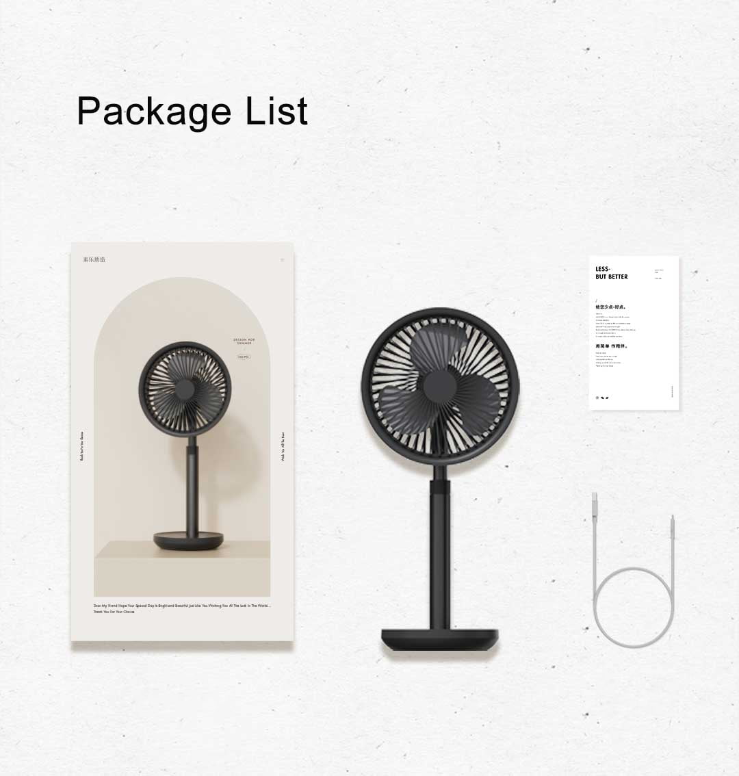 Xiaomi AISOLOVE F5 Pro Rechargeable Fan 4000mAh with Swing & Extendable_img_3