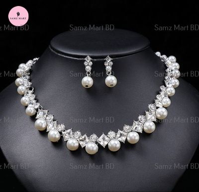 European Style Pearl Gemstone Necklace_img_0