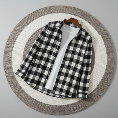 Flannel garments check shirt (only shirt)_img_0