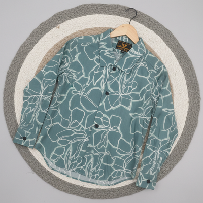 Popcorn fabrication floral print shirt_img_2