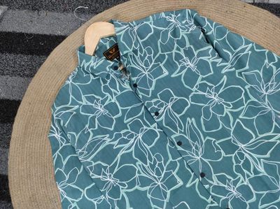 Popcorn fabrication floral print shirt_img_1