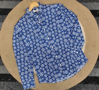 Trendy floral print shirt_img_0