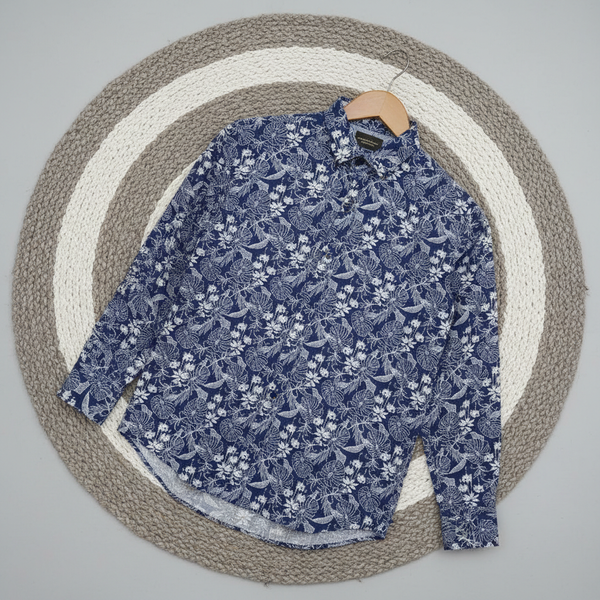 Premium Floral Print Shirt Nevy