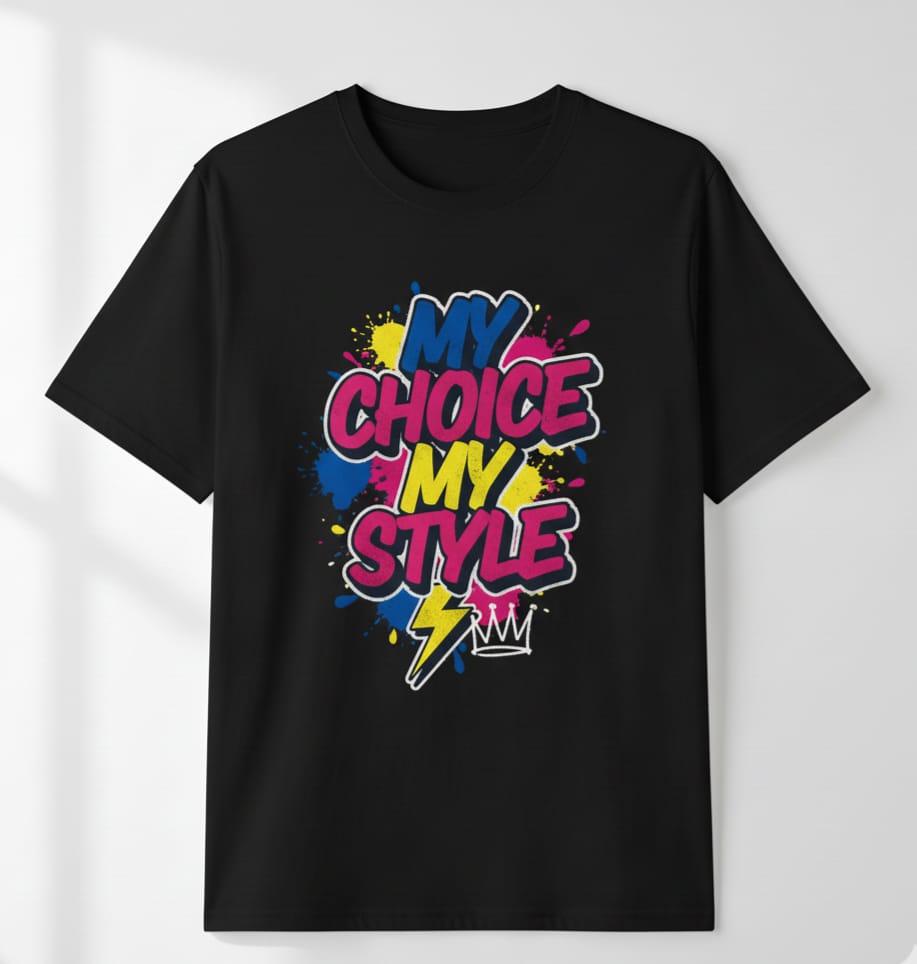 My Choice My style Black Tee_img_0