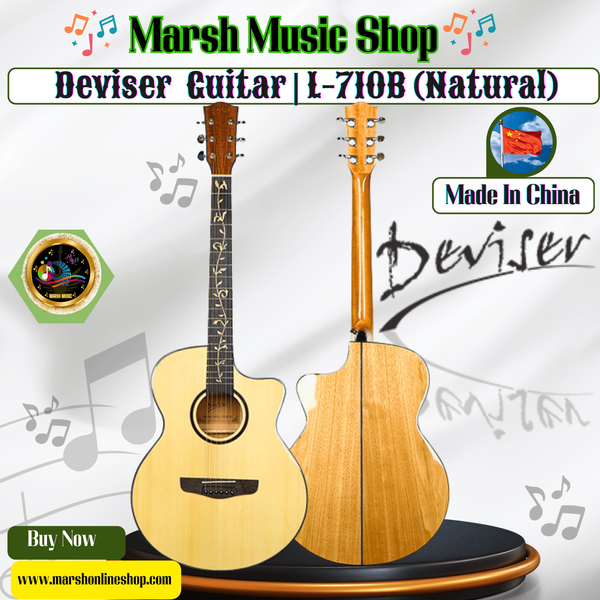 ๐๐ฐDeviser L-710B(N)Pure Acoustic Guitar
