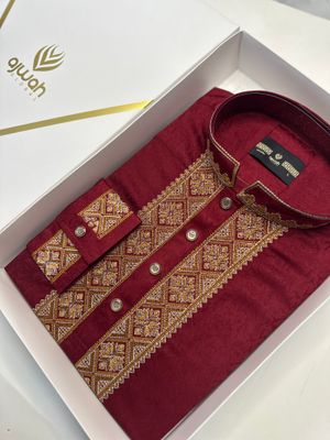 The Royal Maroon Embroidery Panjabi_img_3