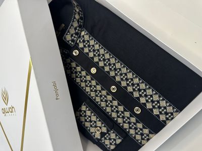 Black Regent Luxury Panjabi -A3B126_img_0