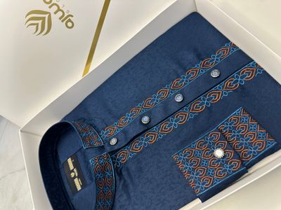 Ajwah Nawab Blue Panjabi_img_0