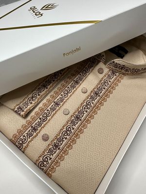 Beige Crown Majesty Panjab -A3M137_img_0