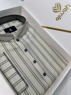 Desert Blush Stripe Panjabi -A1S009_img_1