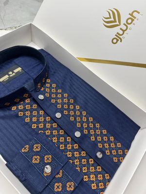 Blue Ember Classic Luxury Panjabi -A3B131_img_1