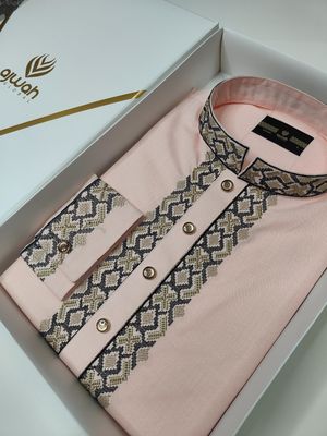 Rose Sand Majesty Luxury Panjabi -A3P121_img_1