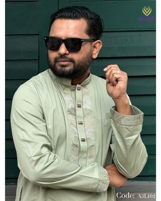 Pastel Dusk Embroidery Panjabi -A3L102_img_2