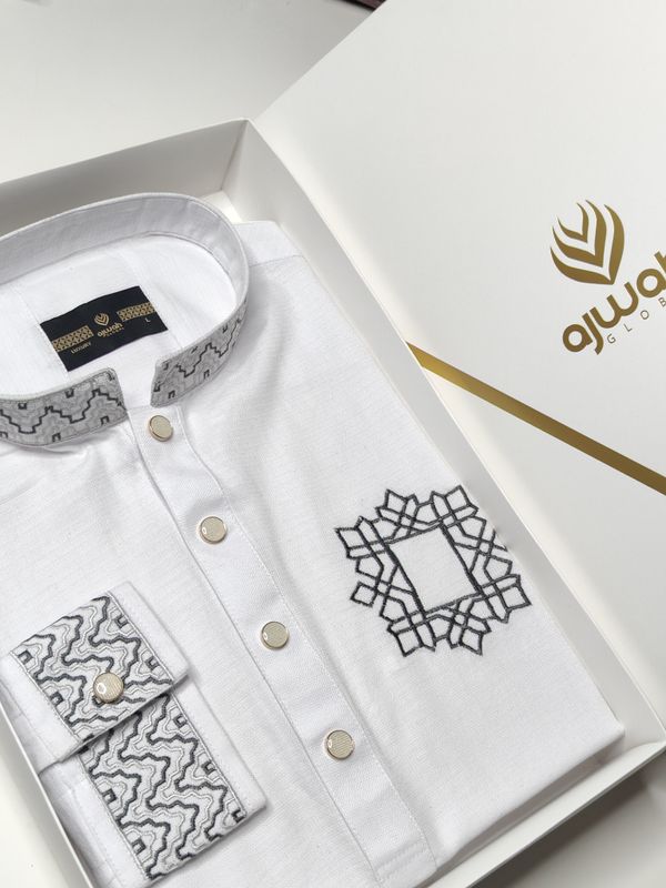 Ajwah Imperial White Panjabi