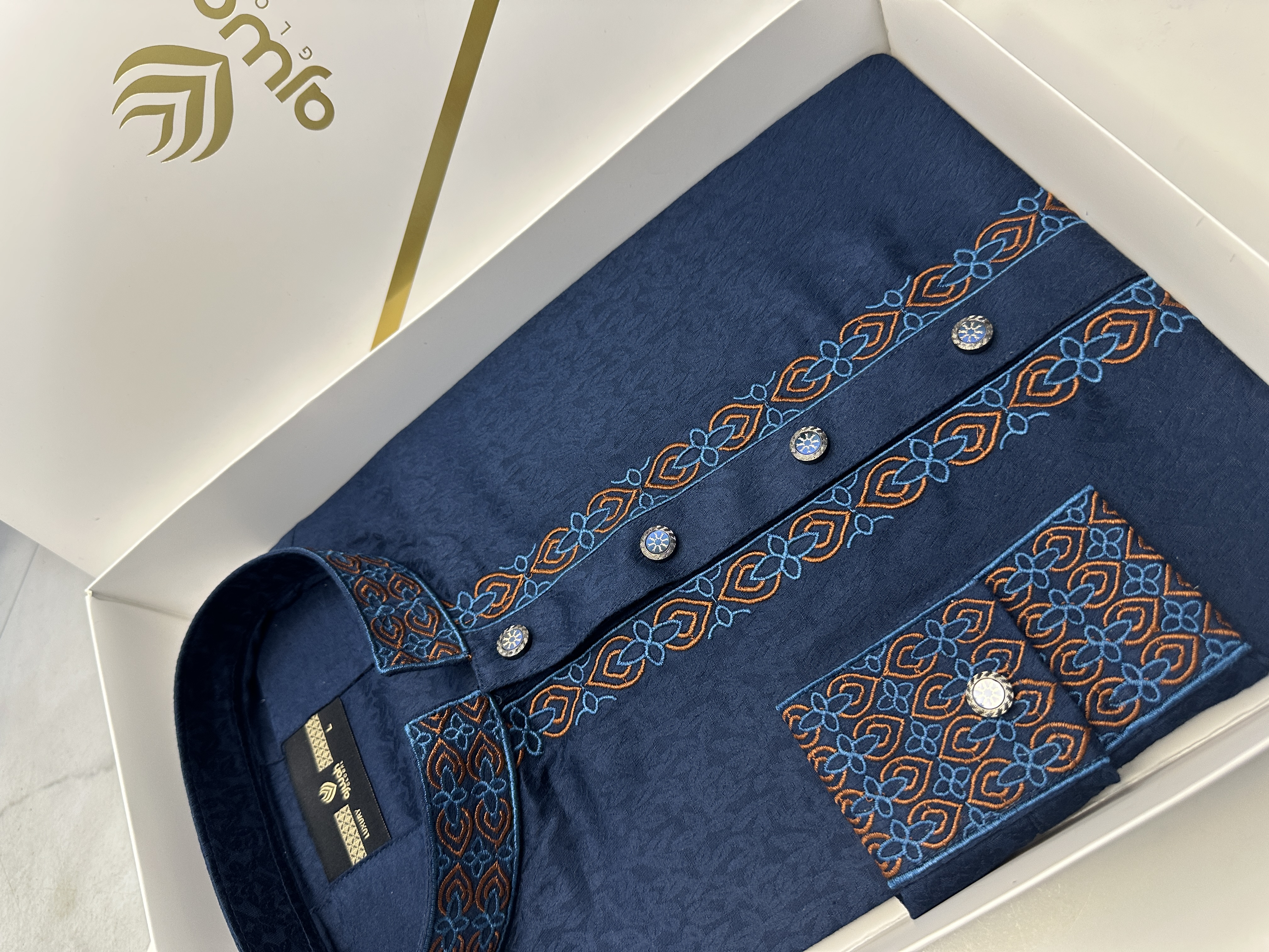 Ajwah Nawab Blue Panjabi -A3B125_img_1