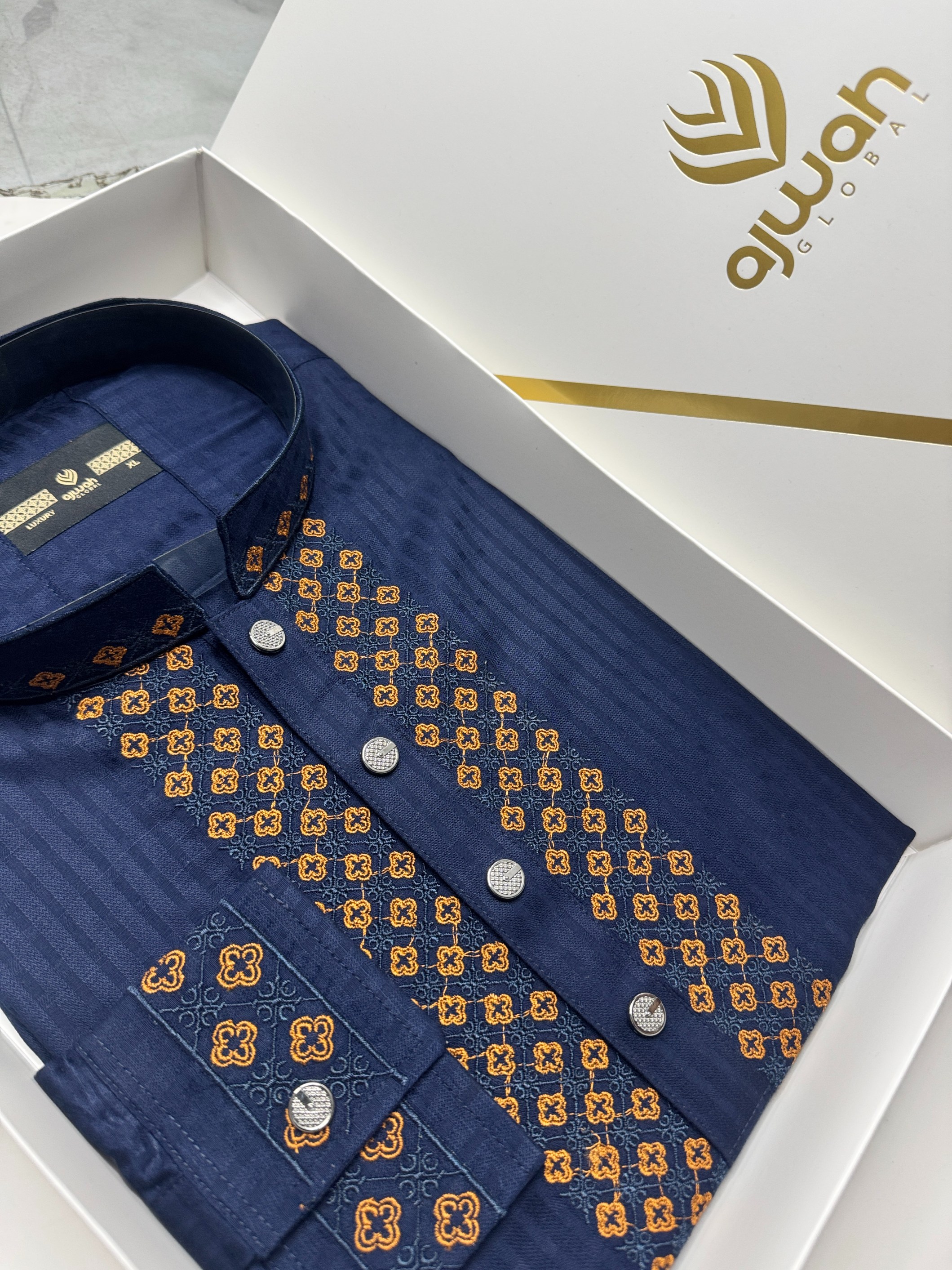 Blue Ember Classic Luxury Panjabi -A3B131_img_1