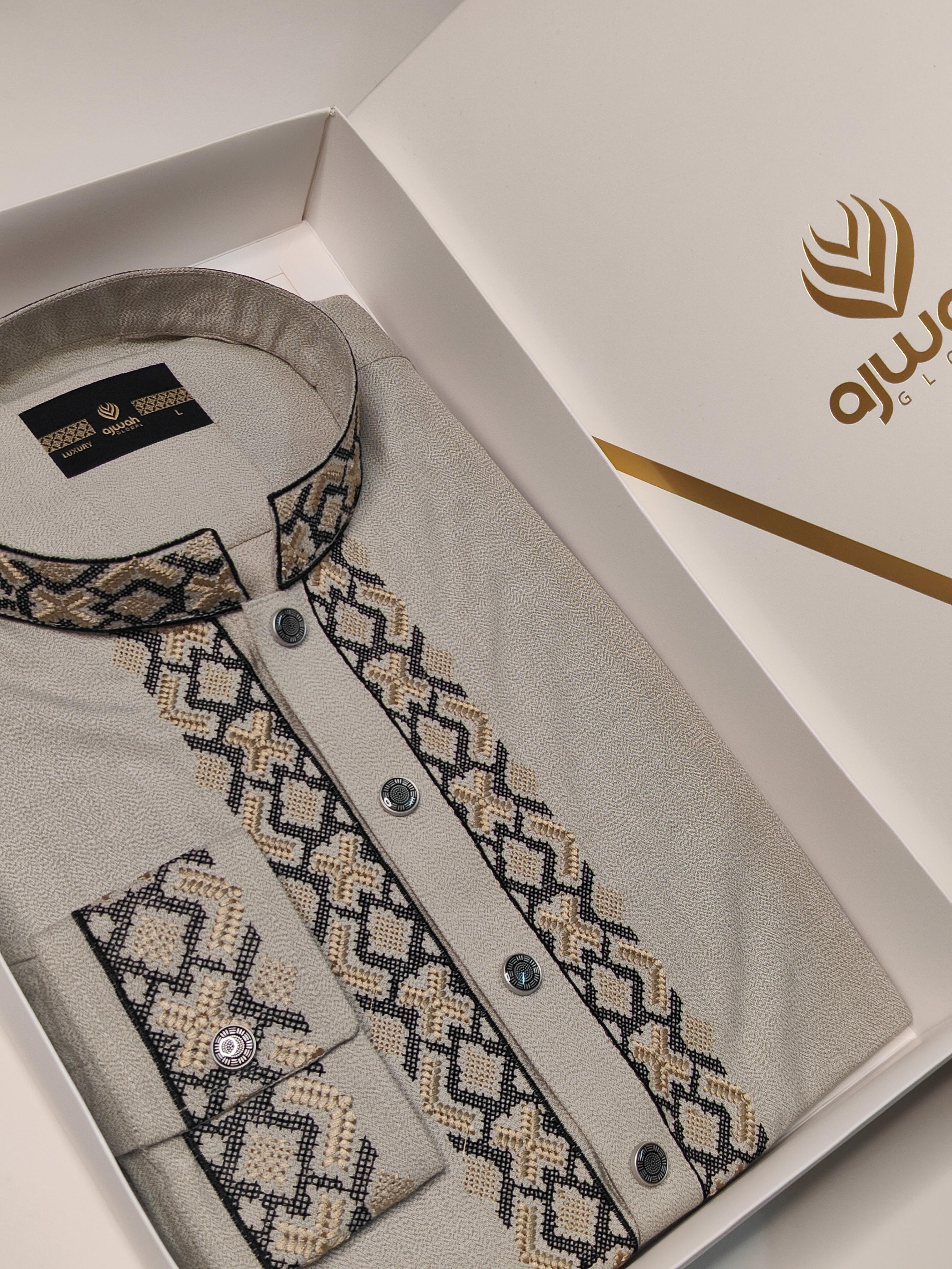 Ash Sand Majesty Luxury Panjabi -A3C120_img_2