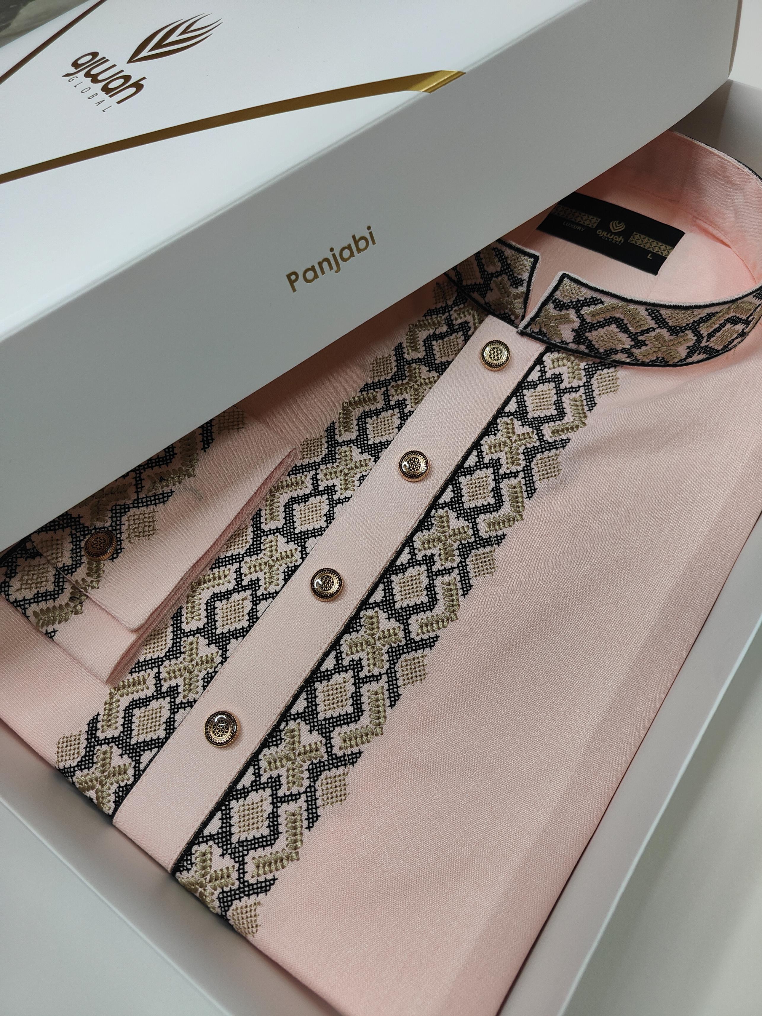 Rose Sand Majesty Luxury Panjabi -A3P121_img_0