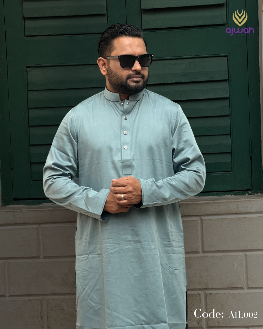 Elite Mist Grey Panjabi -A1L002_img_2