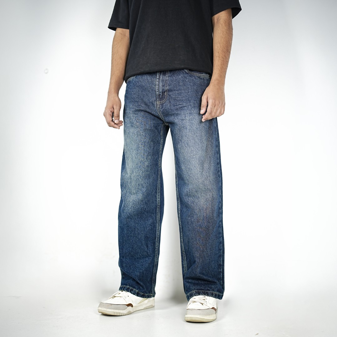 Prime Baggy Denim Pant (Azure Grain Blue)_img_5