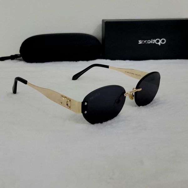 A - 132 Rimless Oval Sunglasses