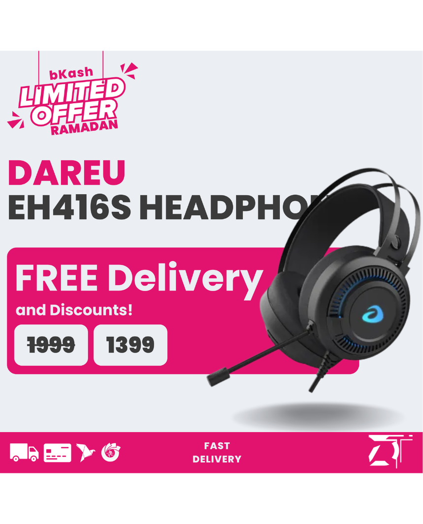 DAREU EH416s | 3.5mm + USB | RGB Gaming Headset