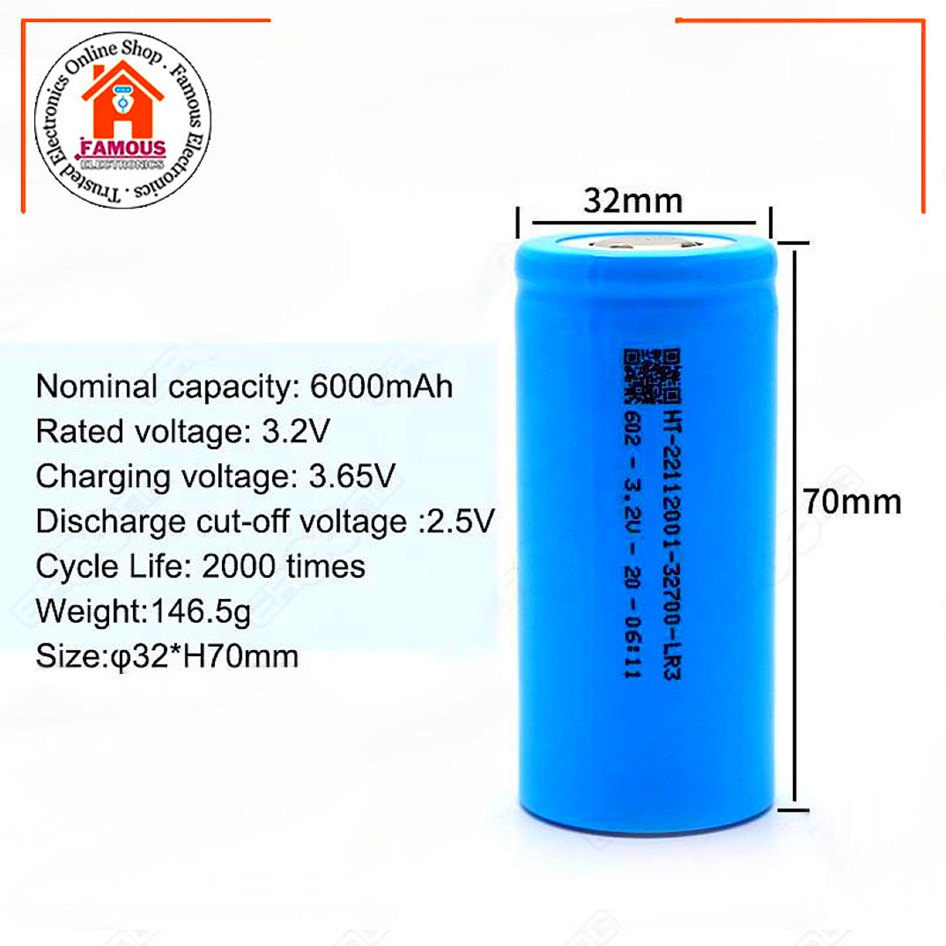 Best Q 32700 6000mAh LiFePO4 Battery_img_3