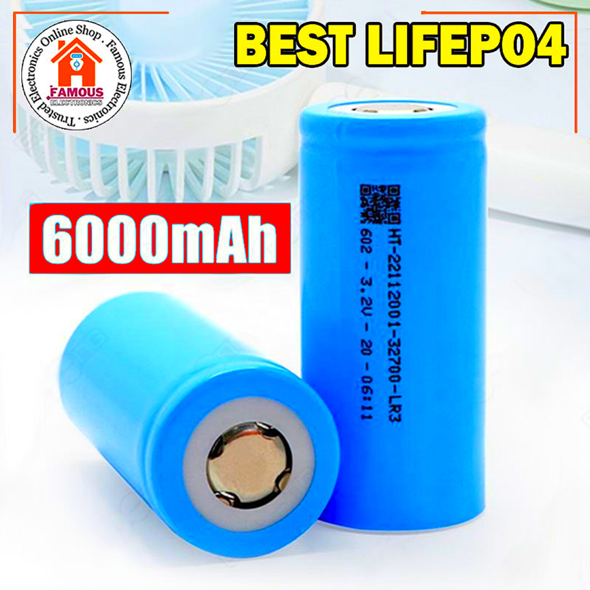 Best Q 32700 6000mAh LiFePO4 Battery