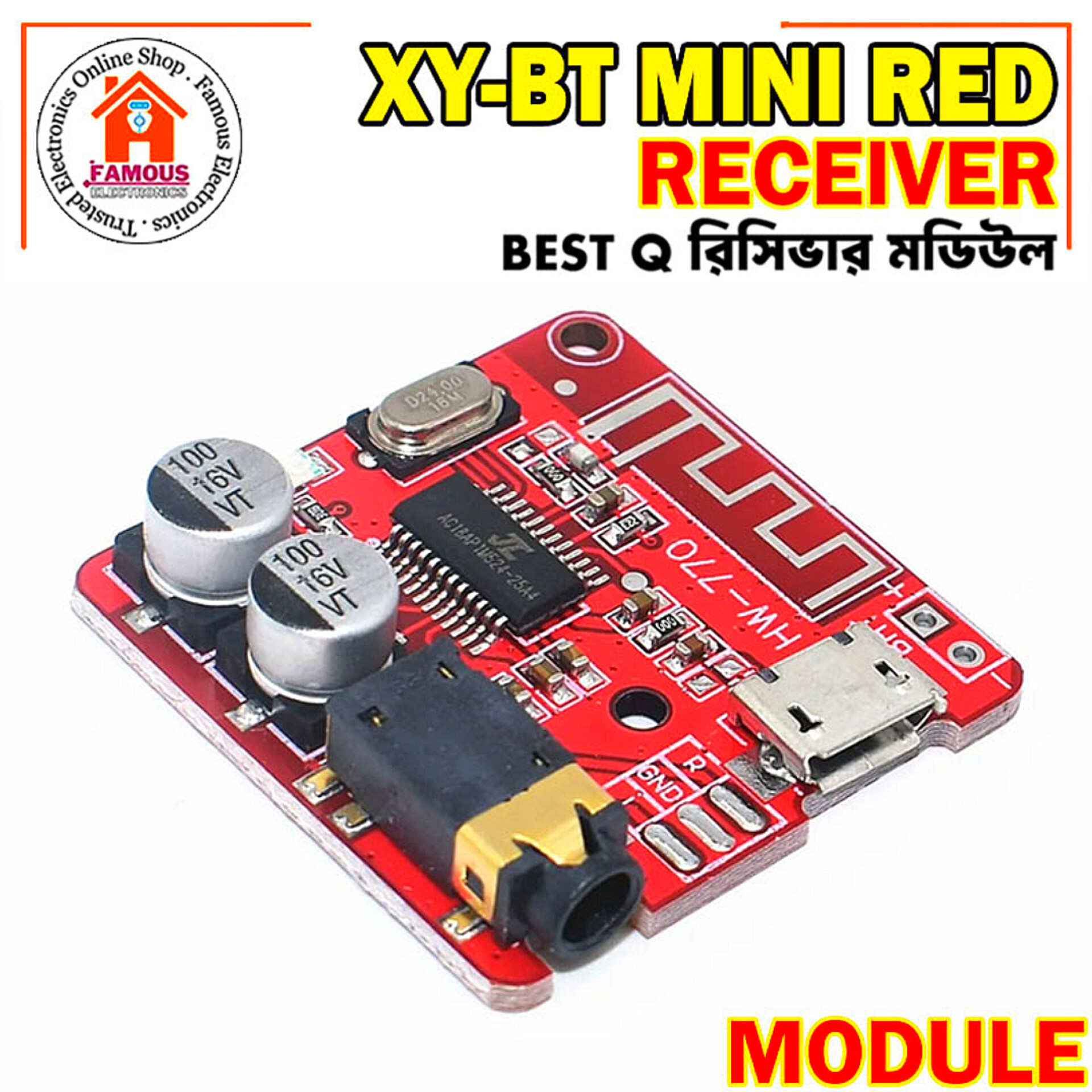 XY-BT-Mini 3.7-5V 4.1 Bluetooth Audio Receiver Mp3 Board Module For Car Speakers Audio Power Amplifiers Music Board Module_img_5