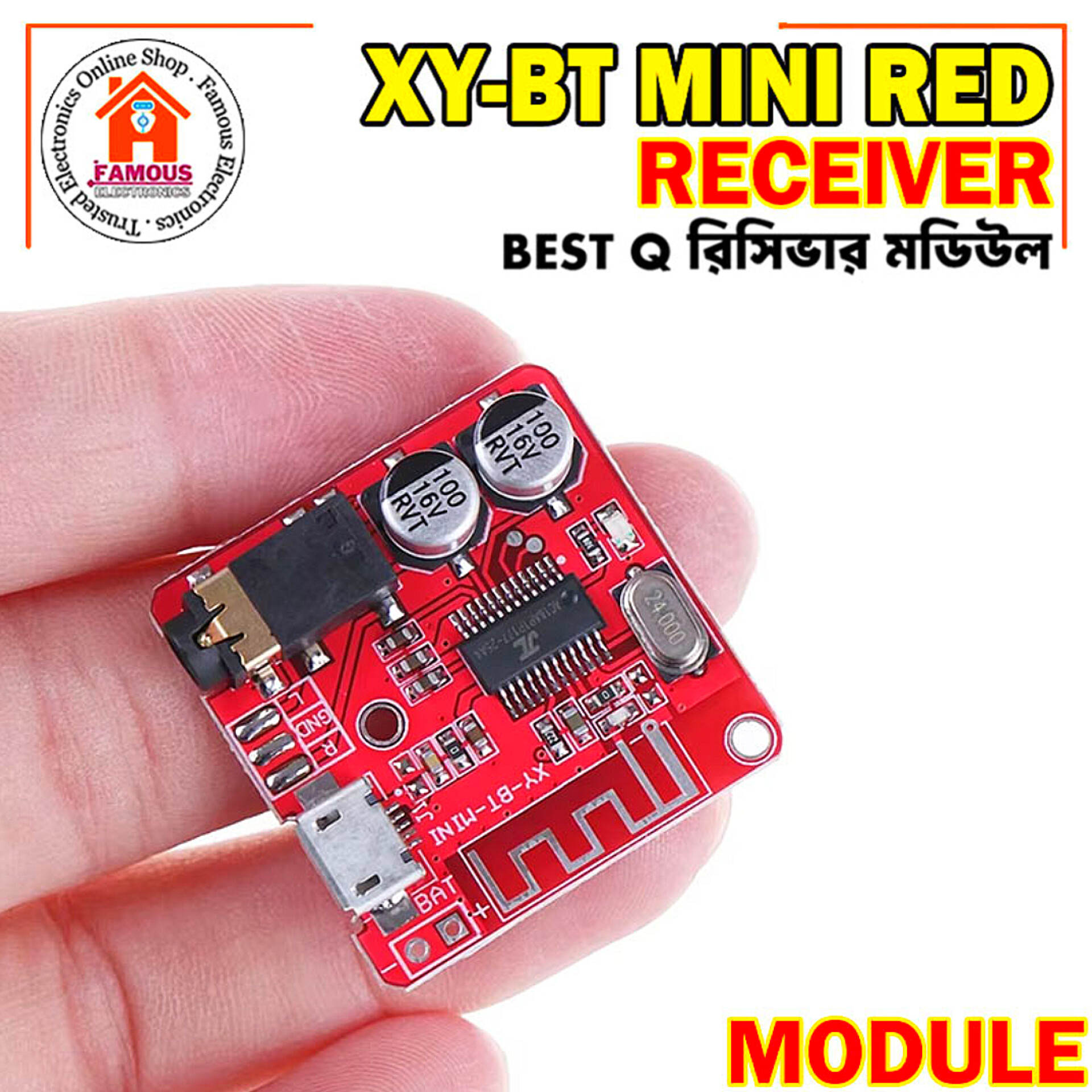 XY-BT-Mini 3.7-5V 4.1 Bluetooth Audio Receiver Mp3 Board Module For Car Speakers Audio Power Amplifiers Music Board Module