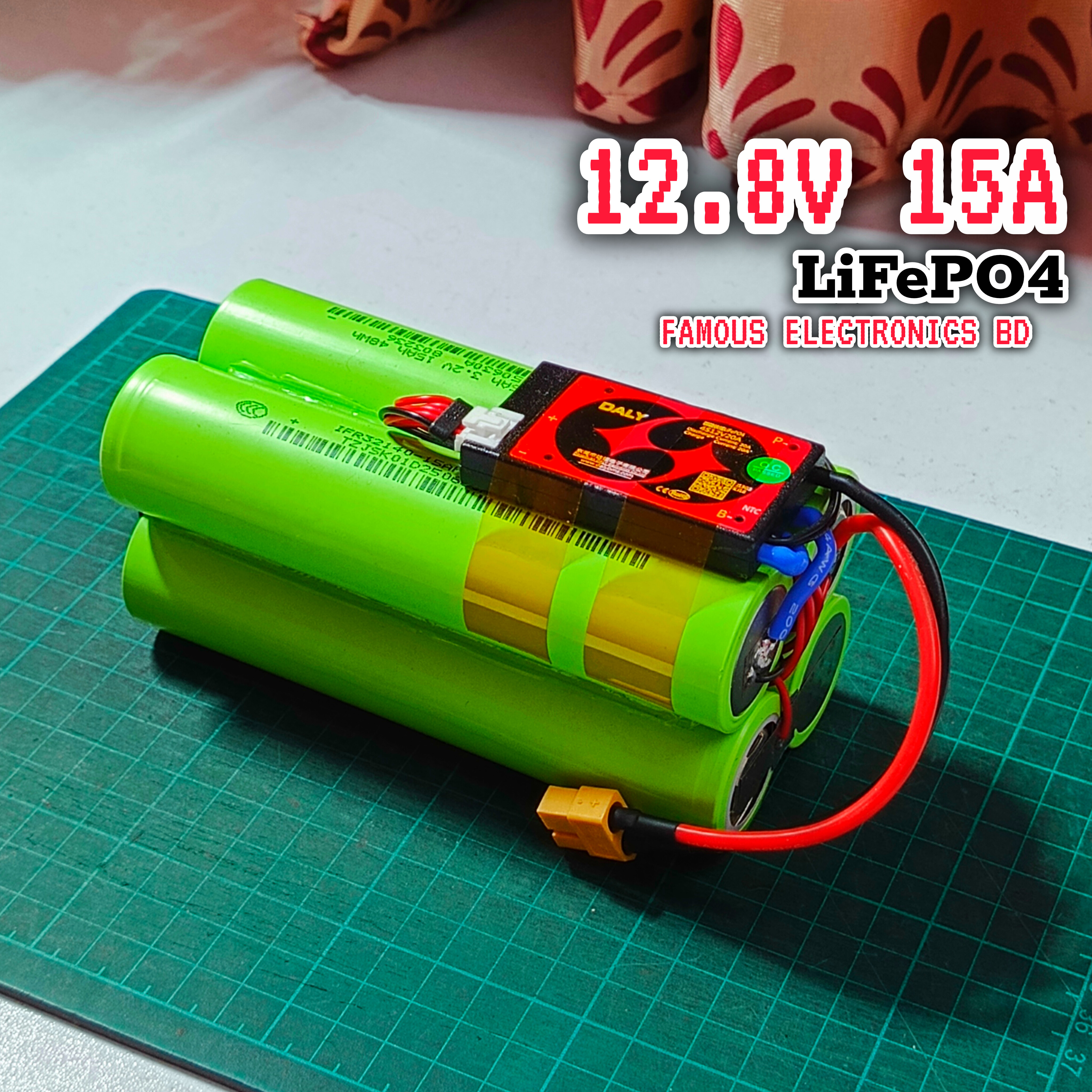 12.8V 15A LiFePO4 Battery Pack_img_1