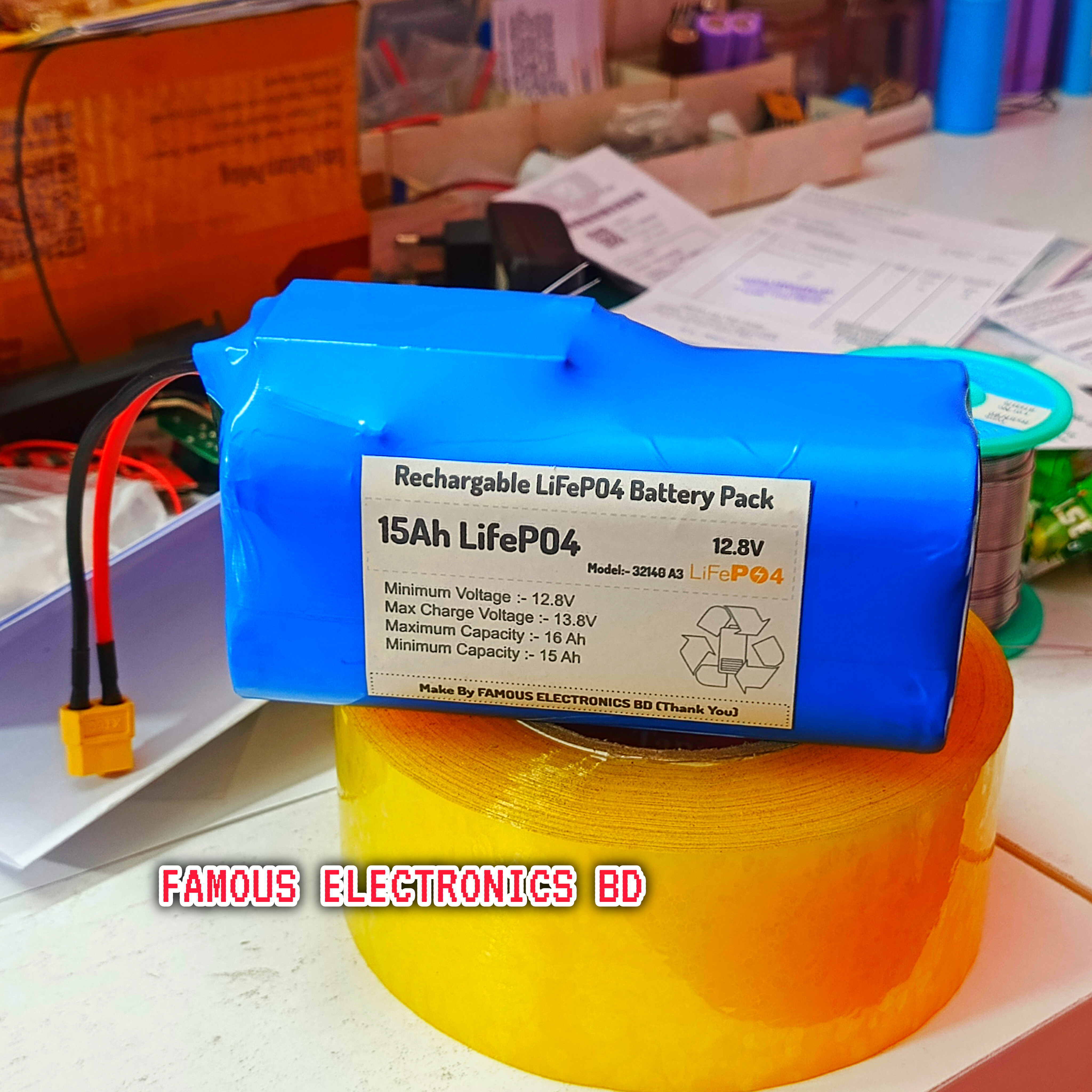 12.8V 15A LiFePO4 Battery Pack_img_4